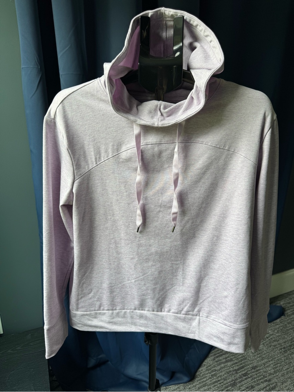 Apana Comfort Pullover Hoodie in Heathered Lilac - Size Large